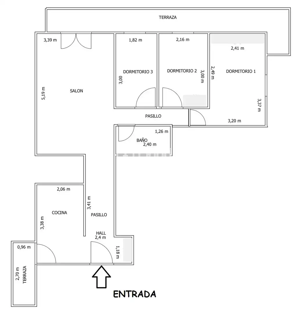 Piso en venta en Madrid con Calefacción y Terraza