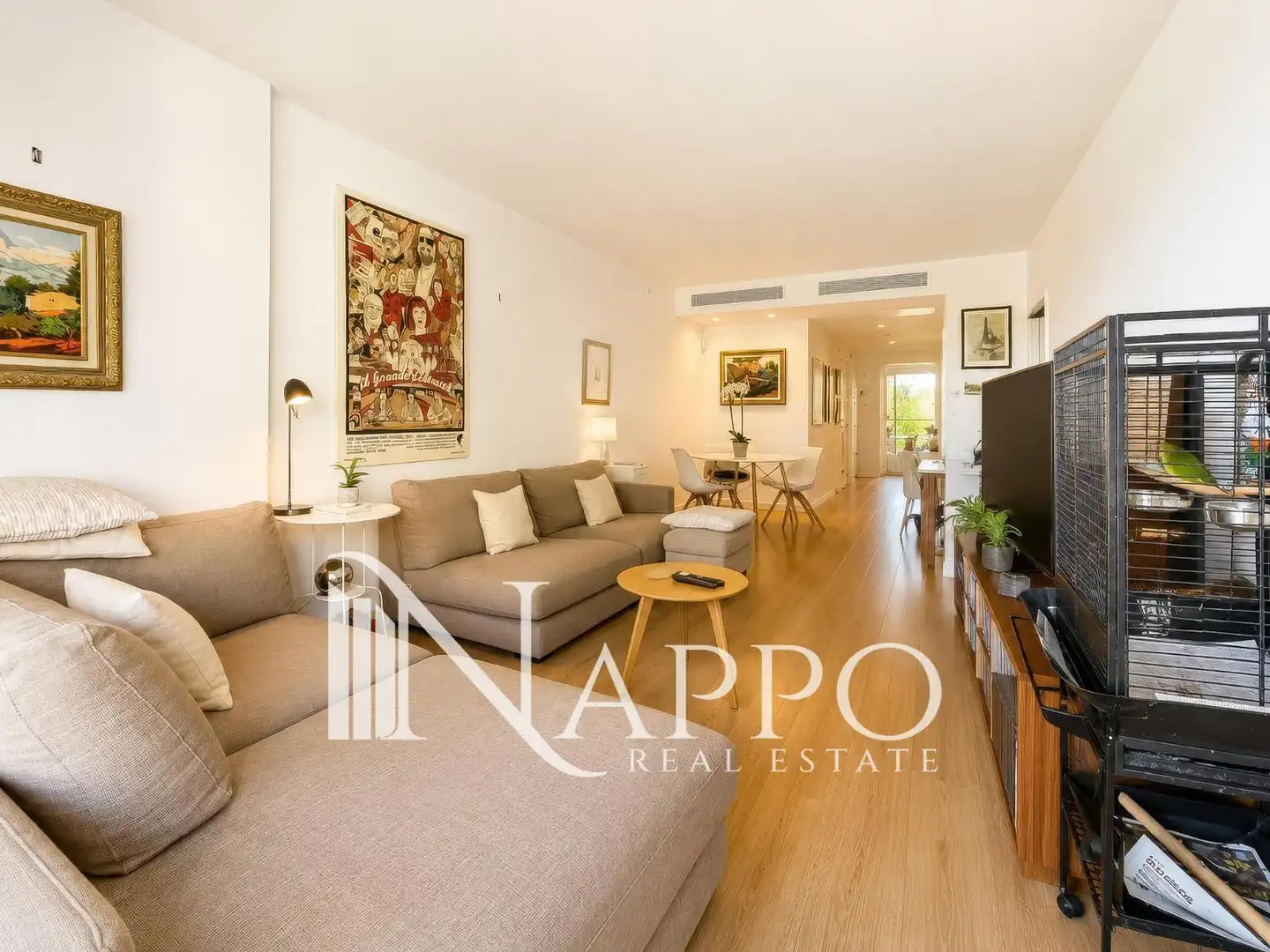 Wohnzimmer von Wohnung zum Verkauf in  Palma de Mallorca mit Klimaanlage, Heizung und Terrasse