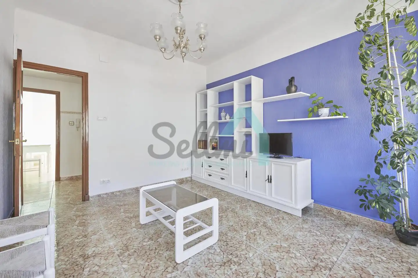 Living room of Flat for rent in Gijón   with Furnished