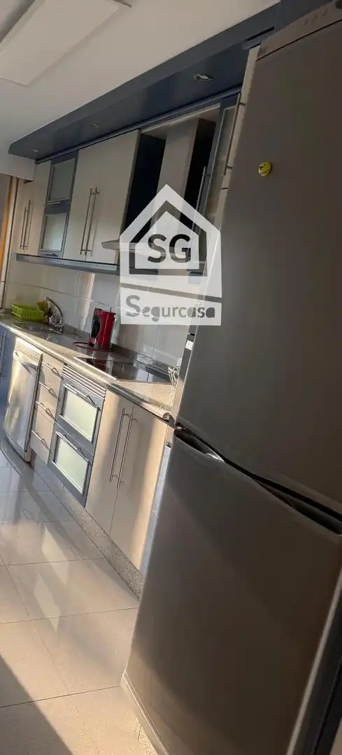Kitchen of Flat for sale in Ourense Capital   with Heating, Terrace and Storage room