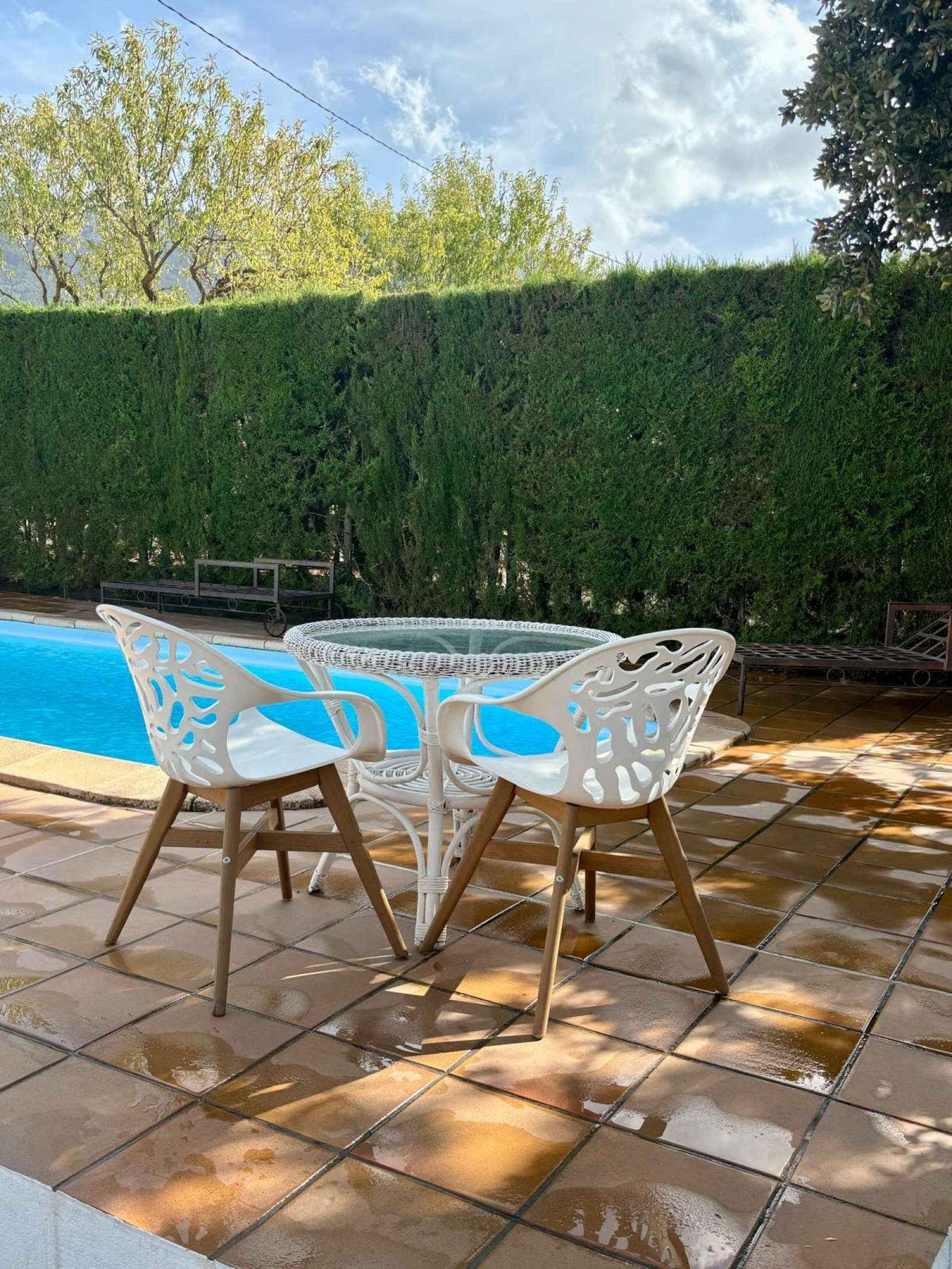Jardí de Apartament per a compartir en Villanueva del Trabuco amb Aire condicionat i Terrassa