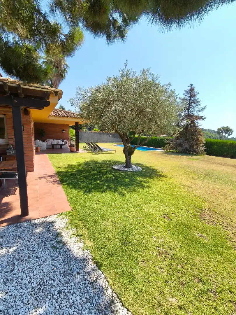 Garden of Houses for sale in Sant Andreu de Llavaneres  with Air Conditioner, Heating and Private garden