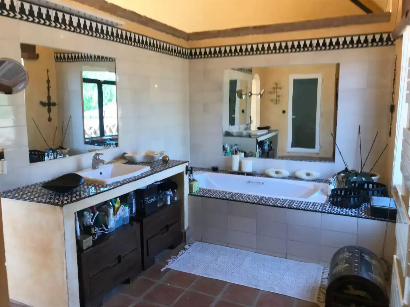 Bany de Casa o xalet de lloguer en Benalmádena amb Aire condicionat, Jardí privat i Traster