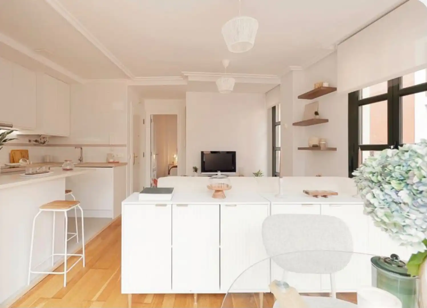 Cocina de Piso en venta en Gijón  con Amueblado