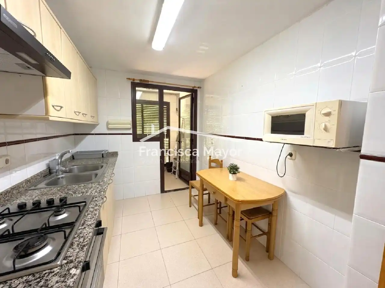 Küche von Wohnung zum Verkauf in Valencia mit Klimaanlage, Möbliert und Alarm