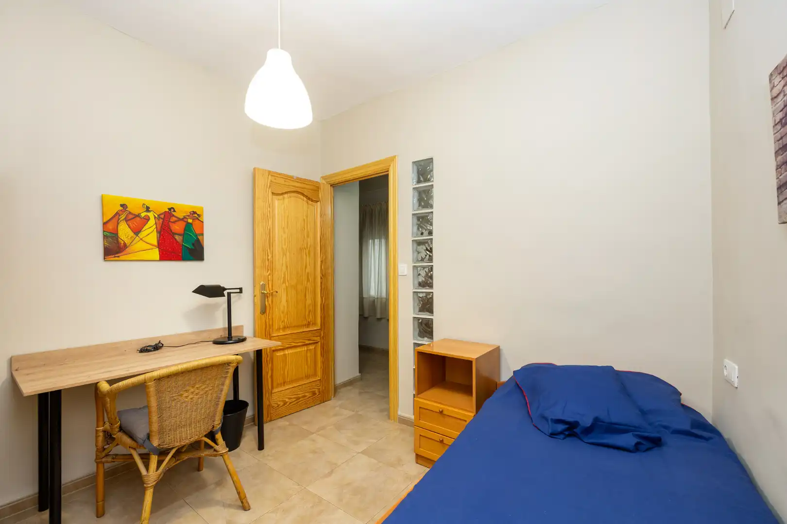 Bedroom of Flat for rent in Granada  with Air Conditioner, Furnished and Washing machine