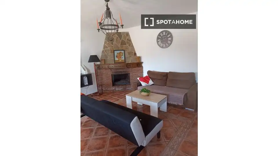 Living room of Apartments for share in Pizarra  with Air Conditioner, Terrace and Furnished