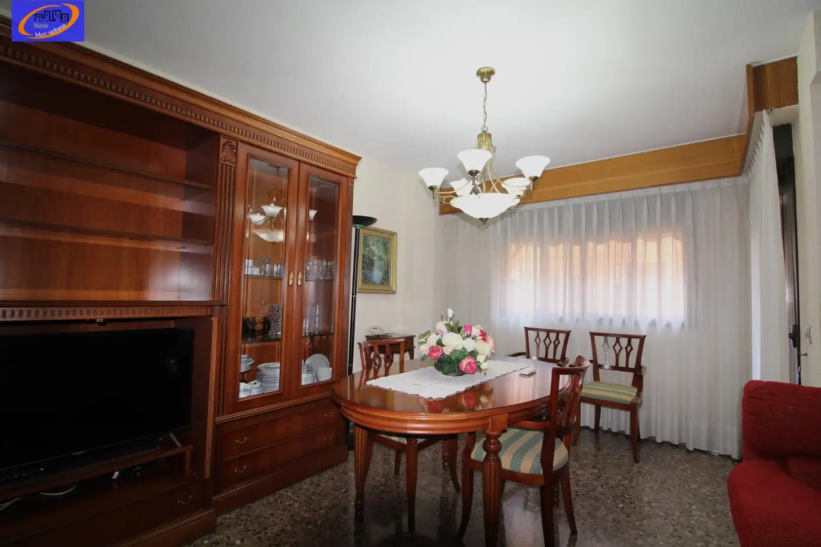 Dining room of Flat for rent in Mislata  with Air Conditioner, Heating and Furnished