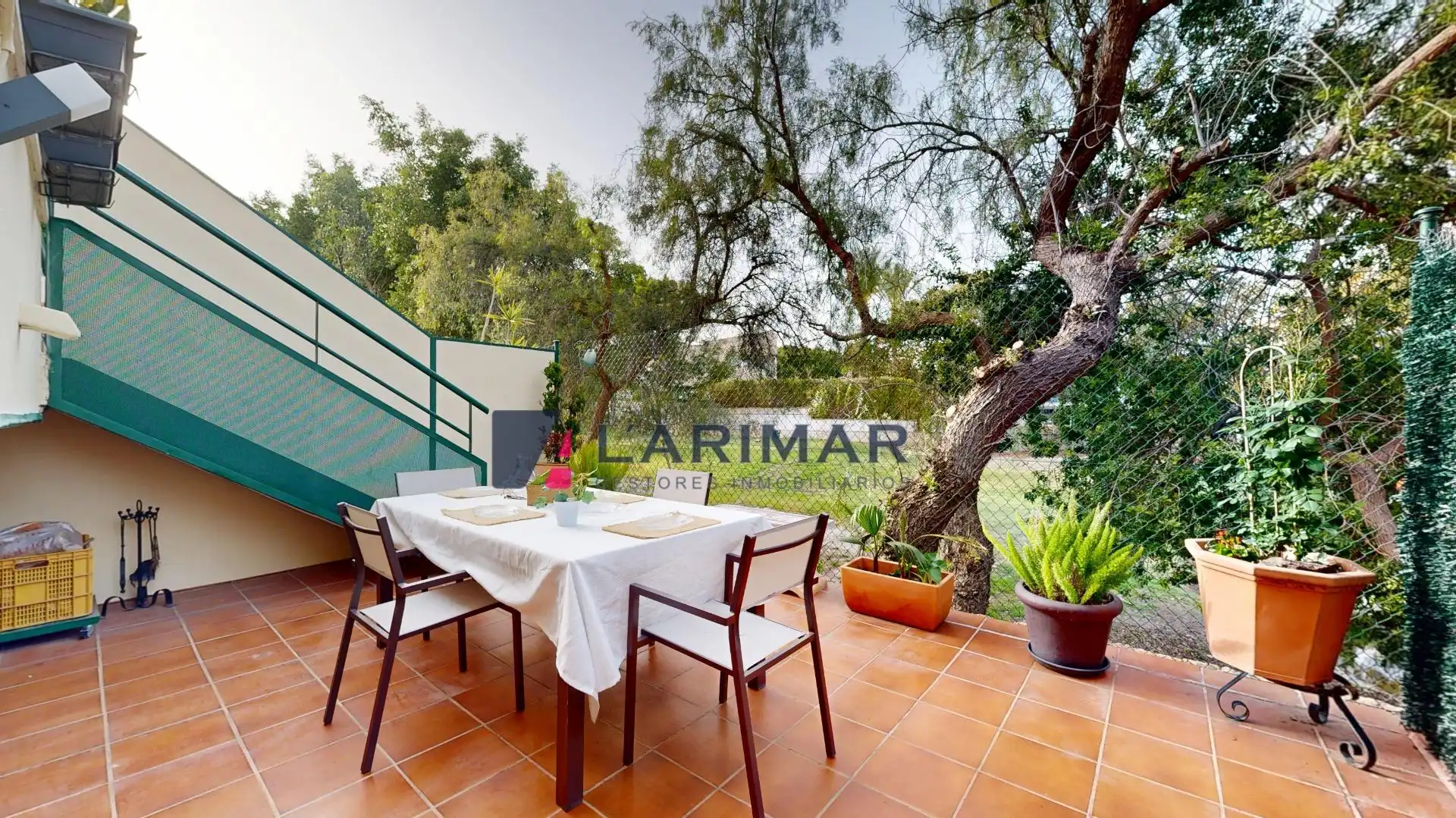 Jardín de Casa adosada en venta en Alicante / Alacant con Aire acondicionado, Jardín privado y Terraza