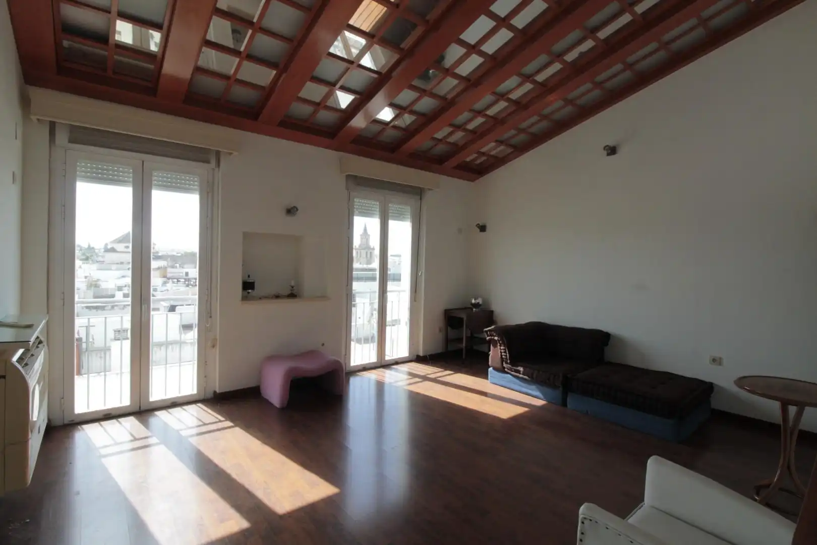 Sala de estar de Piso en venta en  Sevilla Capital con Balcón y Jacuzzi