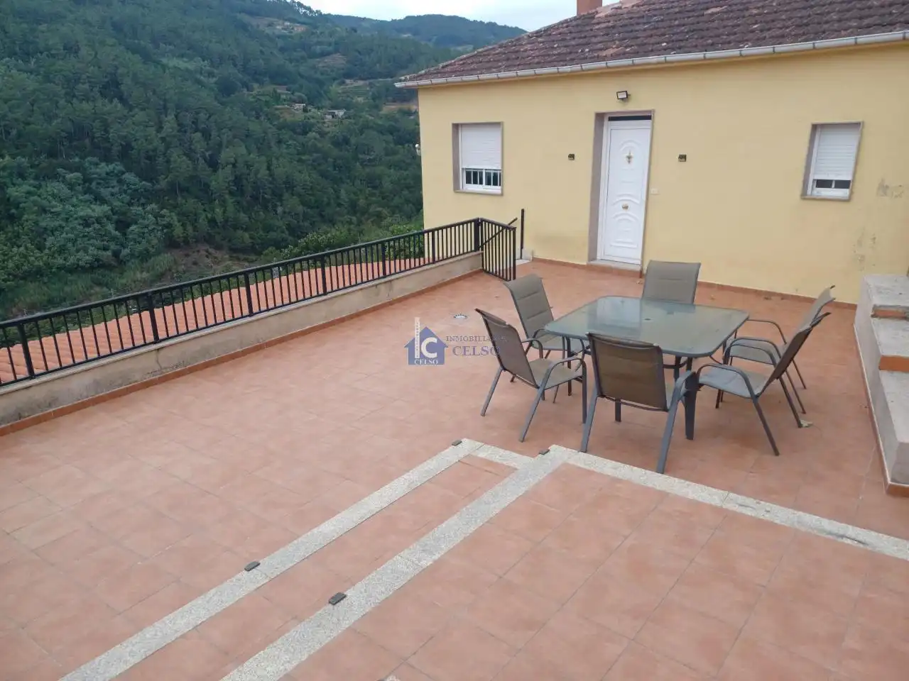 Terraza de Casa o chalet en venta en Nogueira de Ramuín con Jardín privado