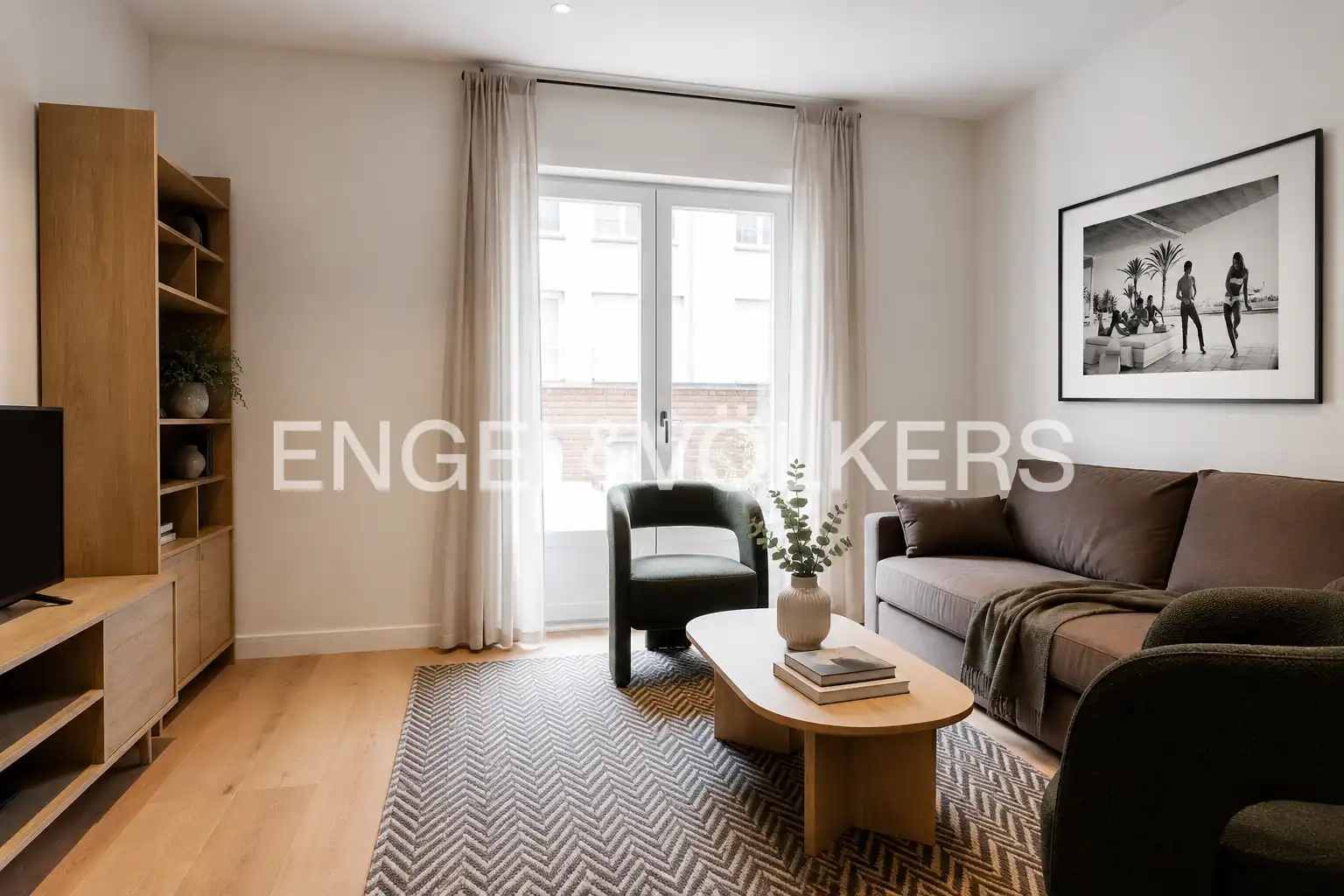 Sala d'estar de Apartament de lloguer en Madrid amb Aire condicionat i Calefacció