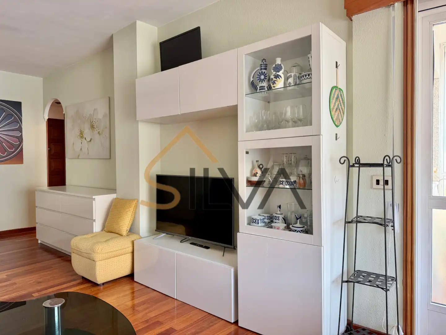 Sala de estar de Piso en venta en Lugo con Calefacción, Trastero y Amueblado