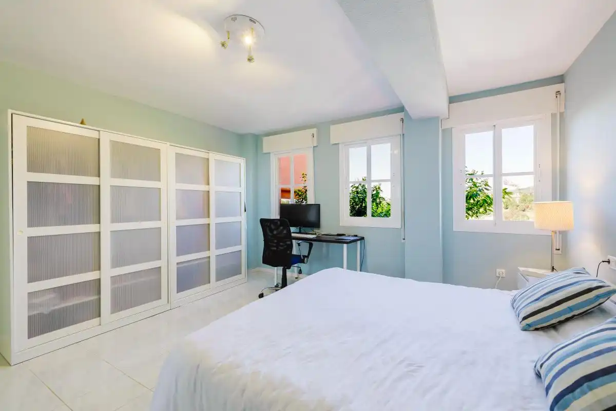 Bedroom of Houses for sale in Málaga  with Air Conditioner, Heating and Private garden