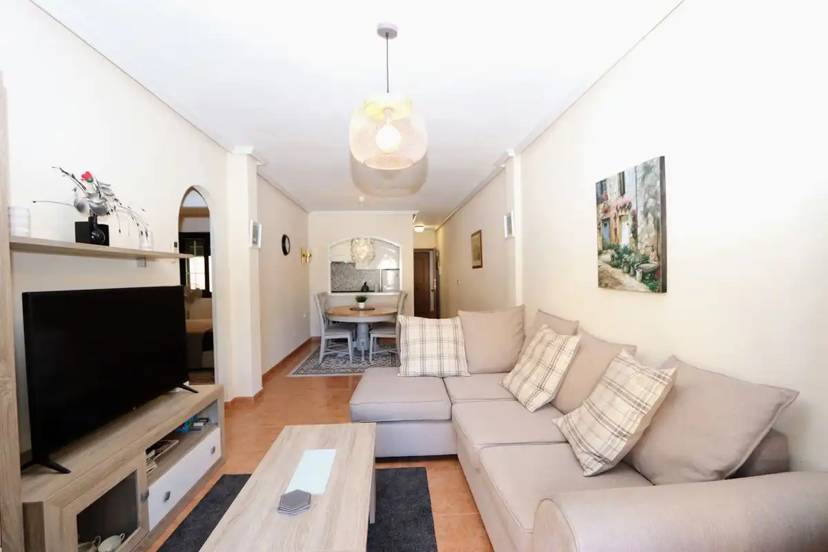 Sala de estar de Apartamento en venta en Los Alcázares con Aire acondicionado y Terraza