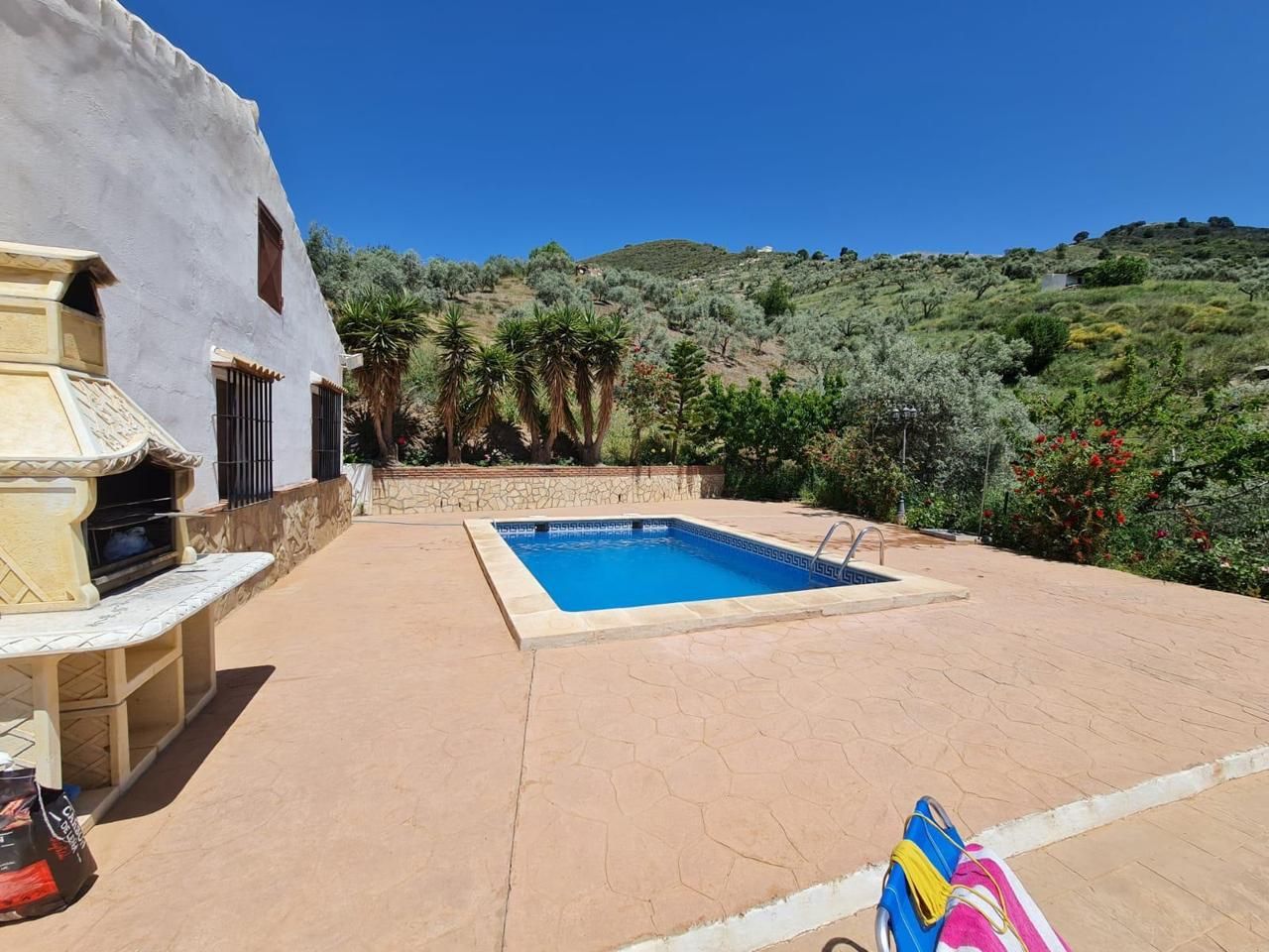 Jardí de Casa o xalet de lloguer en Sedella amb Jardí privat, Terrassa i Piscina