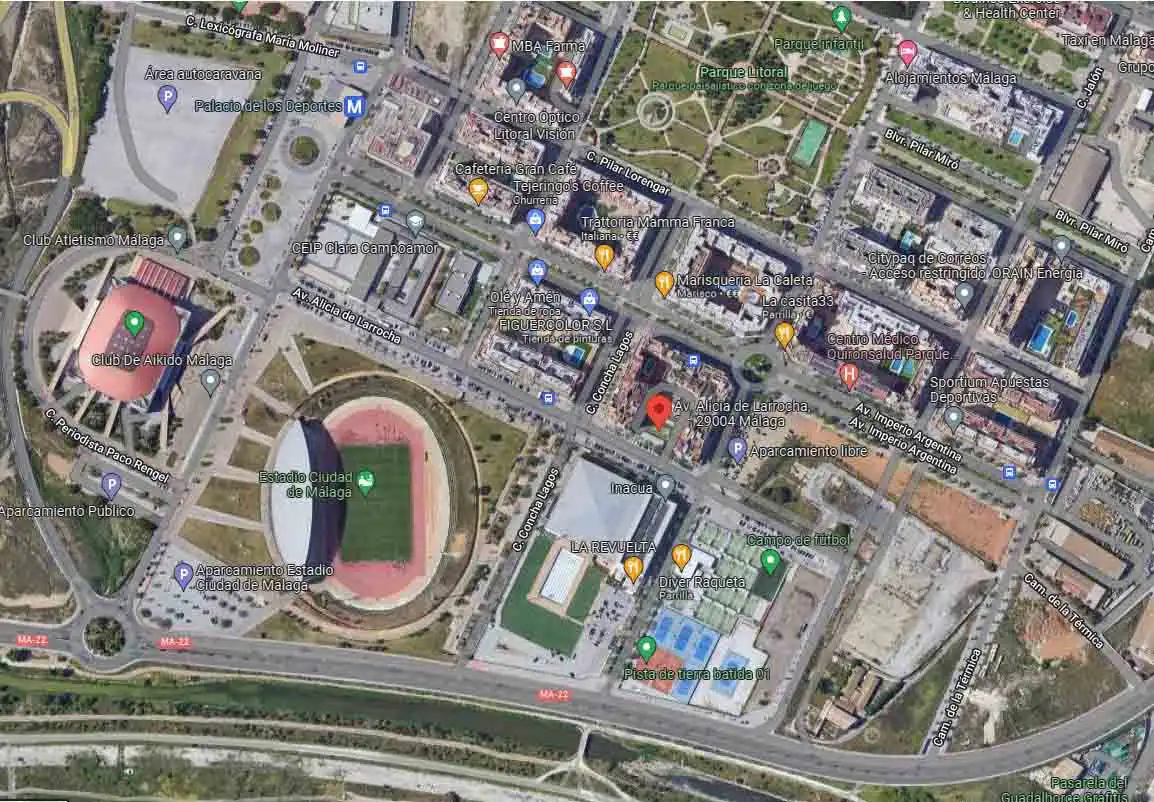 Vista exterior de Garaje en venta en Málaga