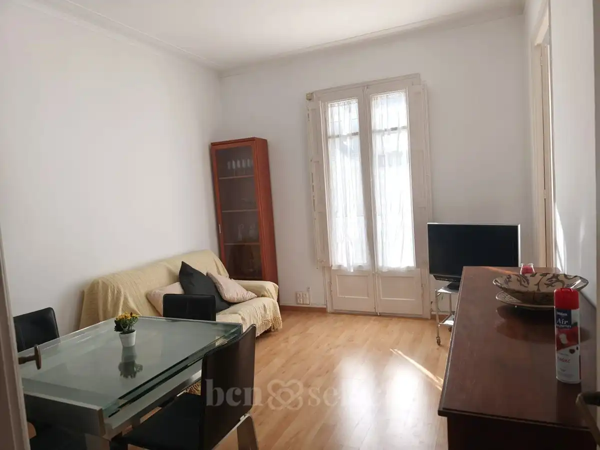 Wohnzimmer von Wohnung zum Verkauf in Barcelona mit Heizung, Parkett und Möbliert