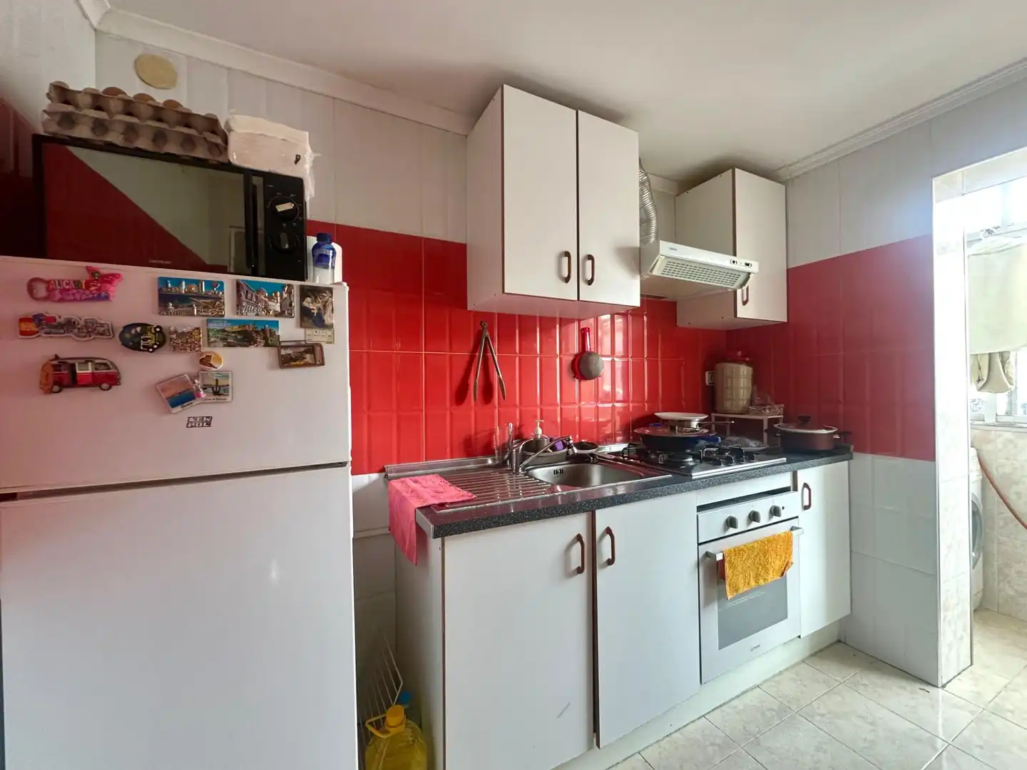 Kitchen of Flat for sale in Alicante / Alacant  with Air Conditioner, Furnished and Balcony