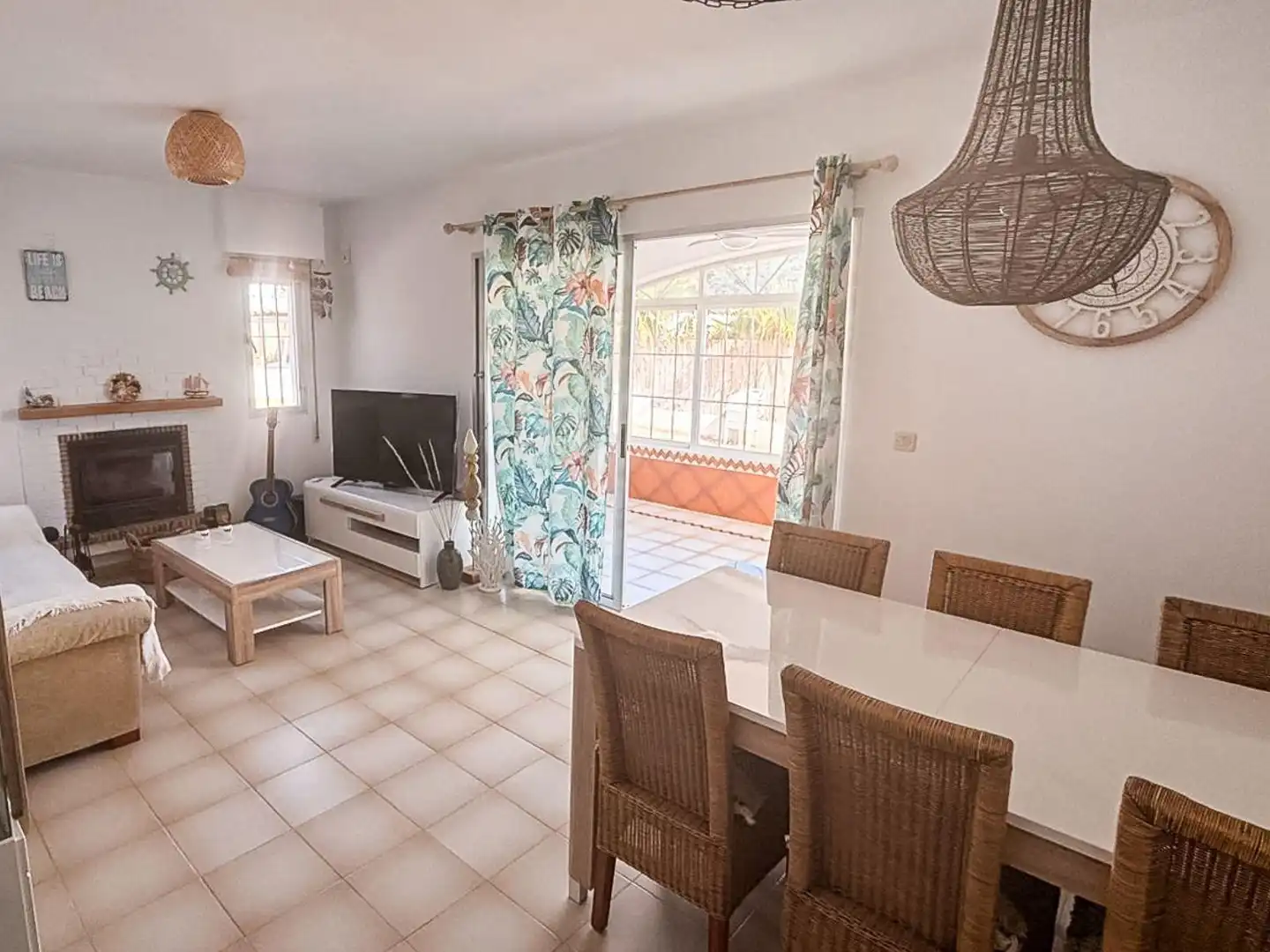 Dining room of Houses for sale in Busot  with Air Conditioner, Private garden and Swimming Pool