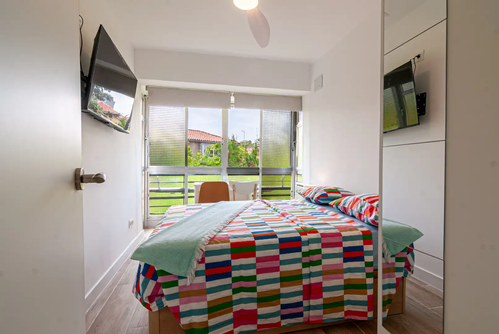Schlafzimmer von Wohnung zur untervermieten in Madrid mit Heizung, Möbliert und Waschmaschine