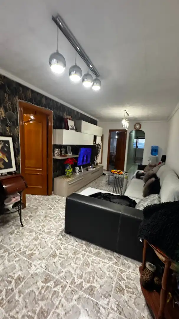 Sala de estar de Piso en venta en Torredembarra con Aire acondicionado, Amueblado y Horno