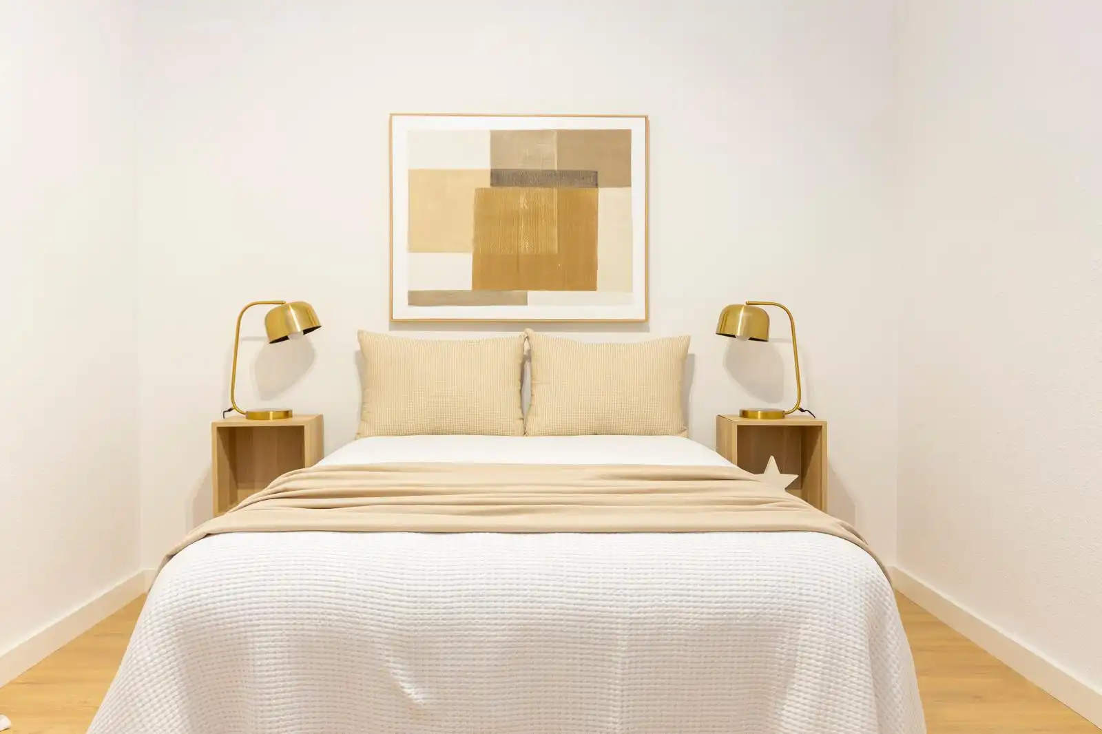 Schlafzimmer von Wohnung zum Verkauf in Terrassa mit Heizung, Parkett und Ofen