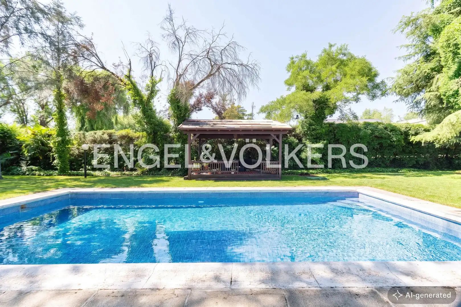Piscina de Casa o xalet en venda en Villanueva de la Cañada amb Aire condicionat, Calefacció i Jardí privat