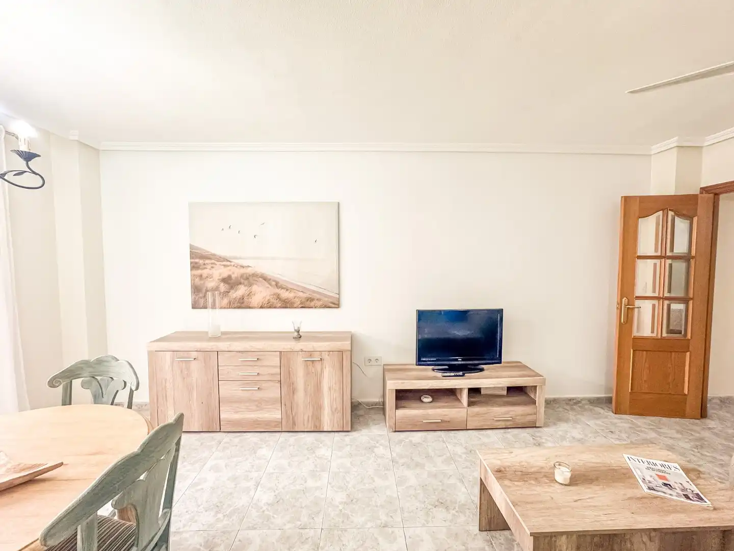 Sala de estar de Apartamento de alquiler en Santa Pola con Terraza, Piscina y Amueblado