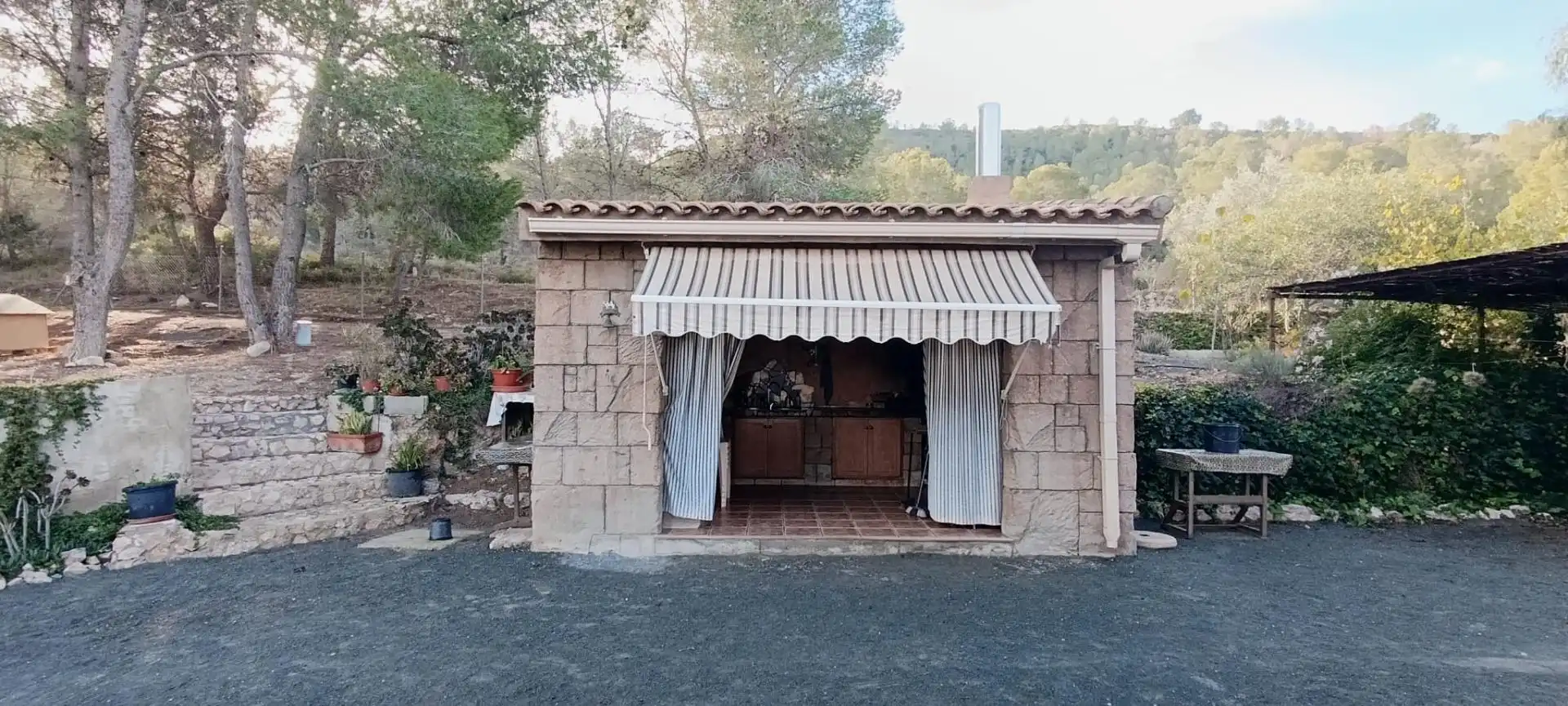 Terrasse von Haus oder Chalet zum Verkauf in Hondón de las Nieves / El Fondó de les Neus mit Privatgarten, Terrasse und Abstellraum