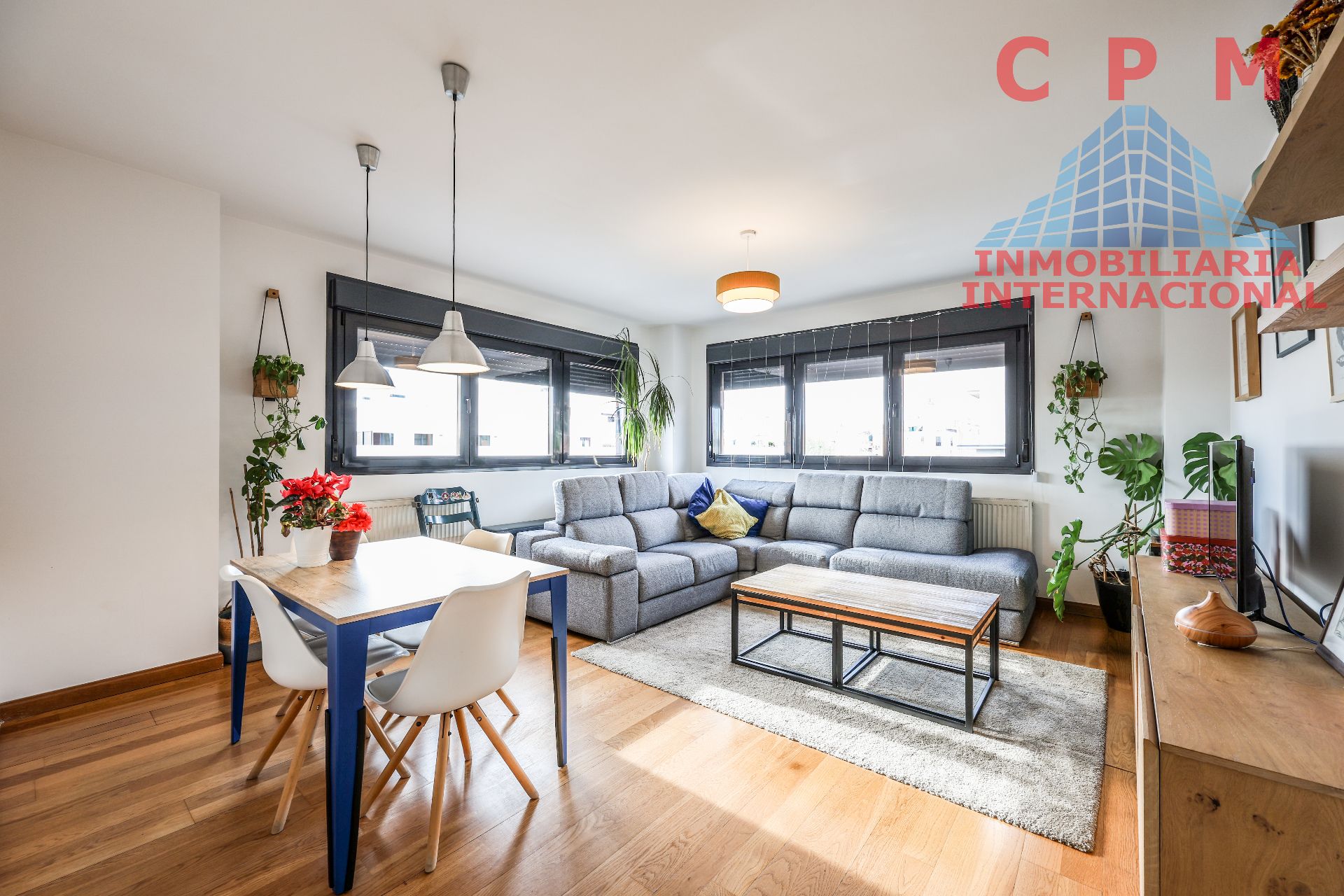 Sala de estar de Piso de alquiler en  Madrid Capital con Aire acondicionado, Calefacción y Parquet