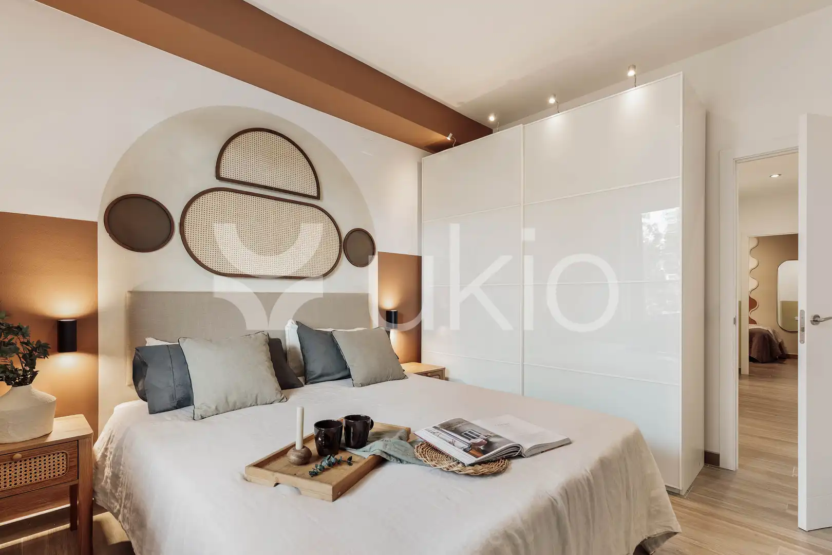 Dormitori de Apartament de lloguer en Barcelona amb Aire condicionat, Calefacció i Terrassa