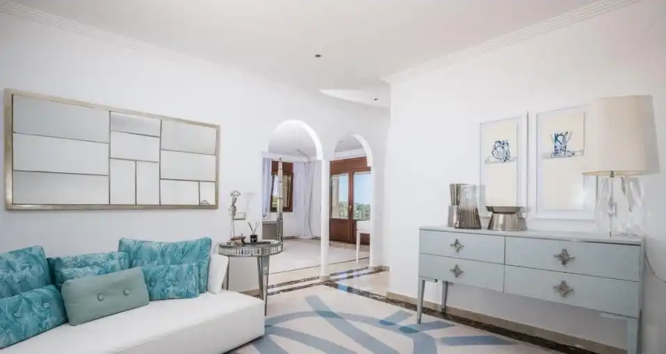 Sala d'estar de Casa o xalet en venda en Jávea / Xàbia amb Aire condicionat, Jardí privat i Terrassa