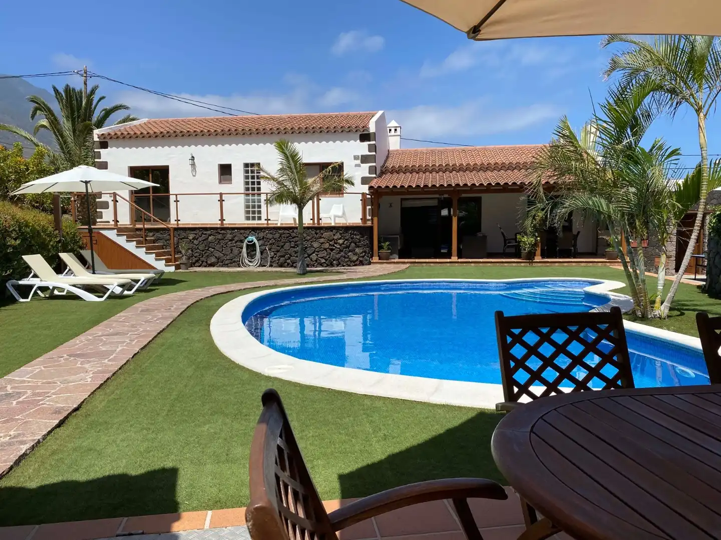 Swimming pool of Houses for sale in Frontera  with Air Conditioner, Parquet flooring and Terrace
