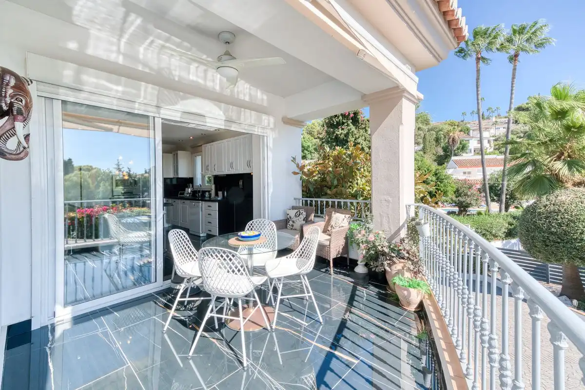 Terraza de Casa o chalet en venta en Mijas con Aire acondicionado, Jardín privado y Terraza