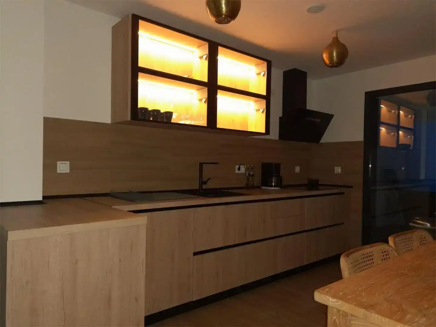 Küche von Wohnung zum Verkauf in La Oliva mit Privatgarten, Parkett und Abstellraum