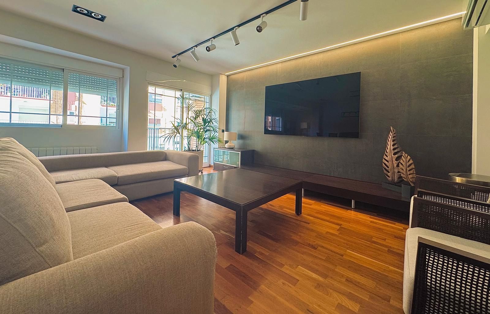 Living room of Flat for sale in Sagunto / Sagunt  with Air Conditioner, Heating and Terrace