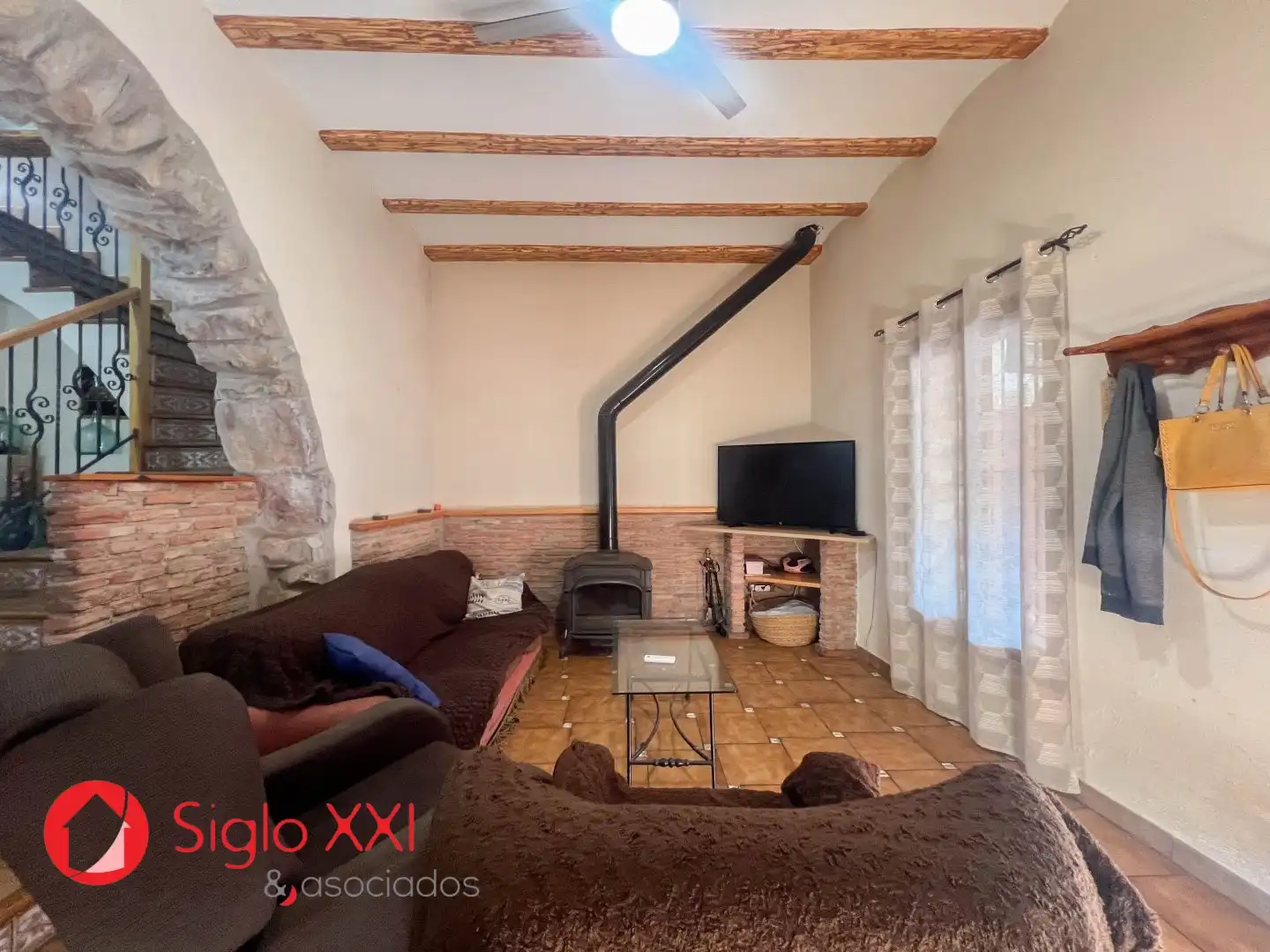 Sala d'estar de Casa o xalet en venda en Alcudia de Veo amb Calefacció, Terrassa i Traster