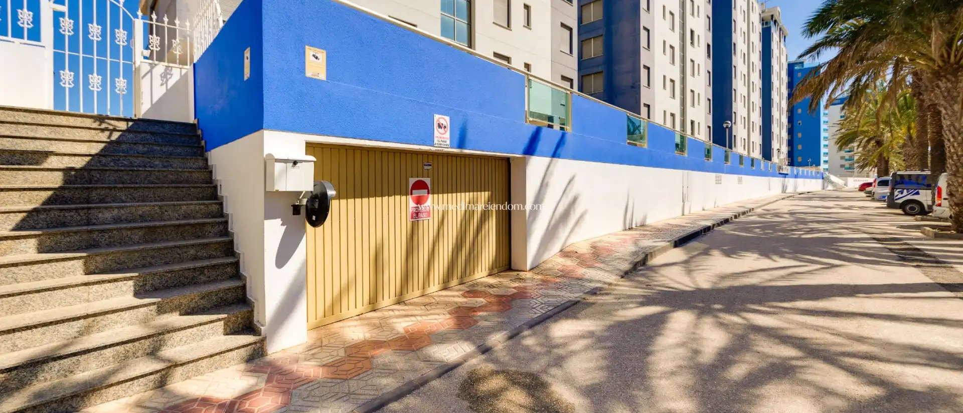 Parking of Duplexes for sale in La Manga del Mar Menor  with Air Conditioner, Heating and Private garden