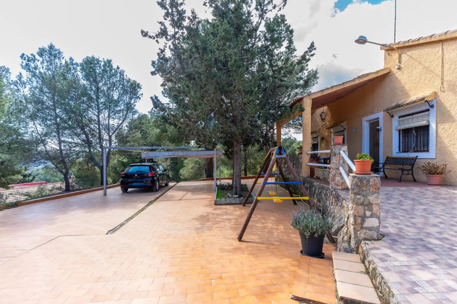 Jardí de Casa o xalet en venda en Mula amb Parquet, Terrassa i Moblat