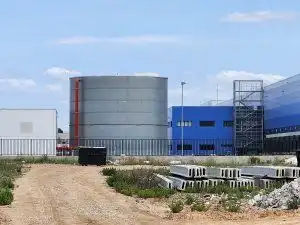 Vista exterior de Terreny industrial en venda en Marchamalo