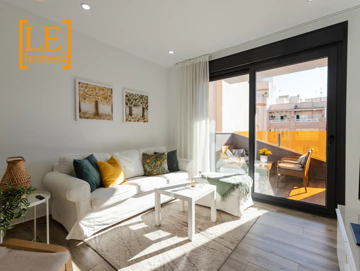 Wohnzimmer von Wohnungen zum Verkauf in Torrevieja mit Klimaanlage, Heizung und Möbliert