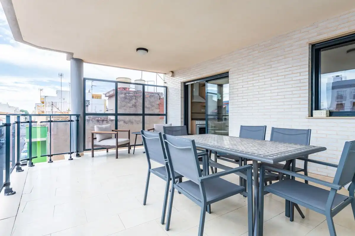 Terrace of Flat for sale in Moncofa  with Heating, Terrace and Furnished
