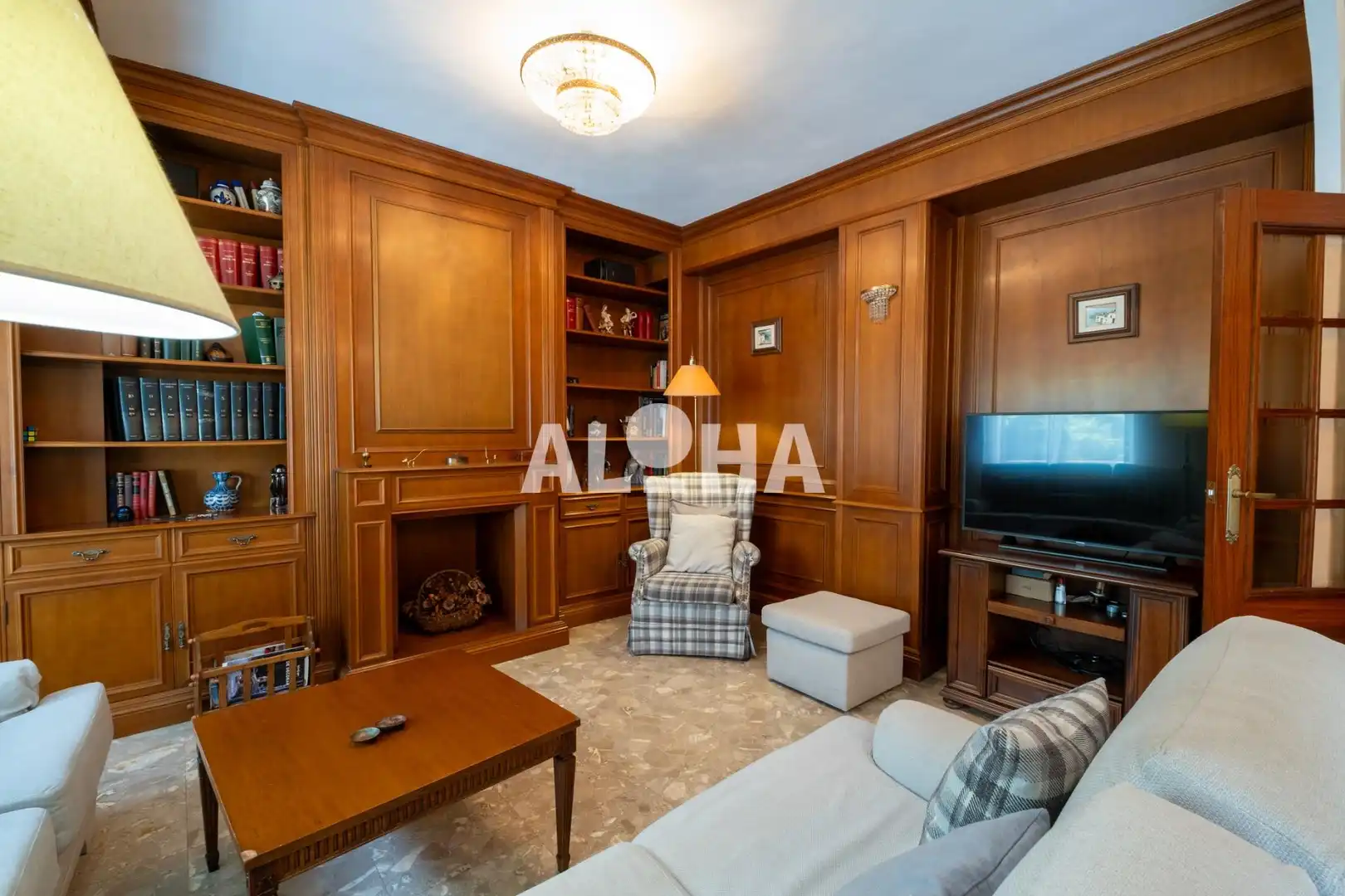 Living room of Flat for rent in Valencia  with Air Conditioner, Heating and Furnished