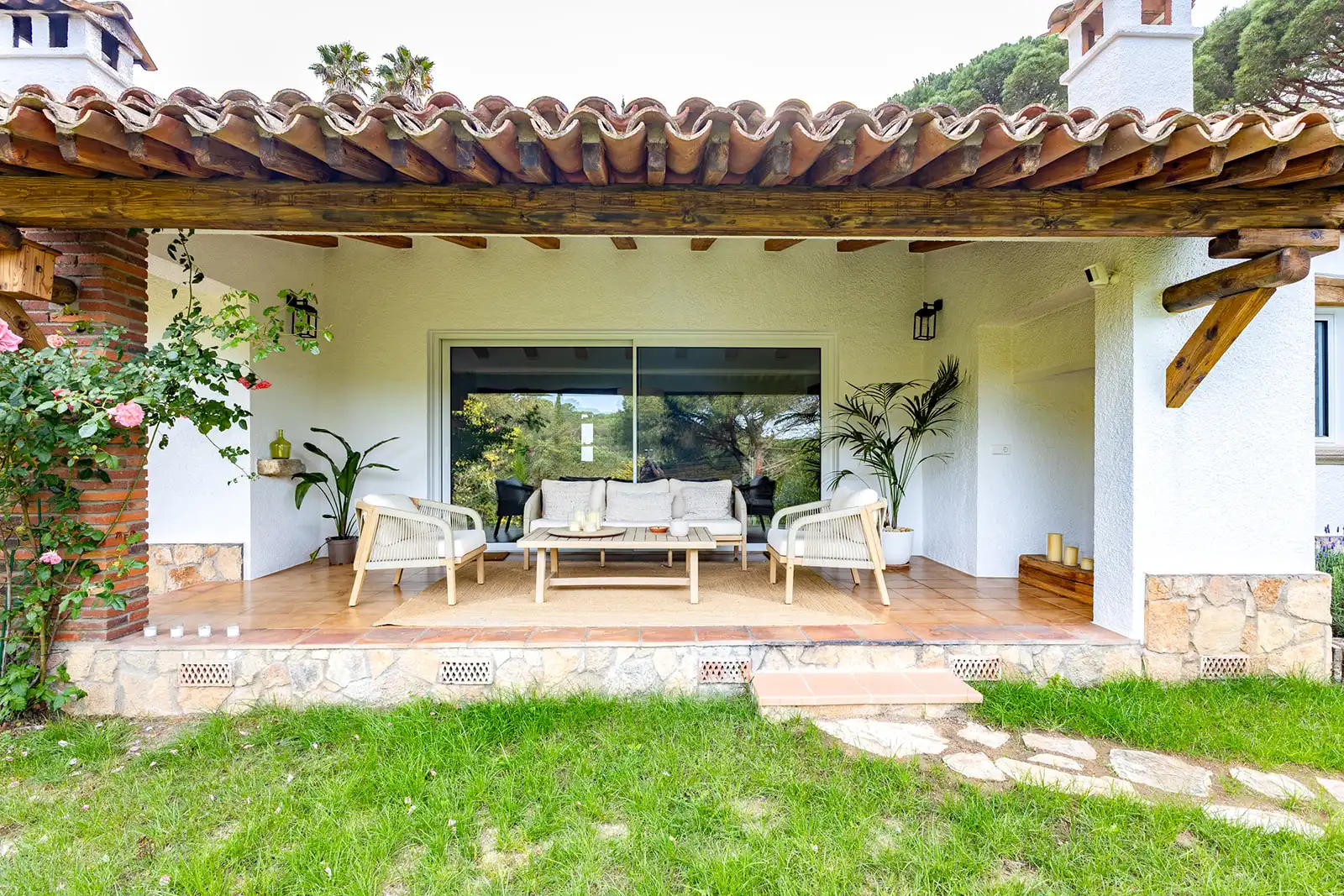 Terrassa de Casa o xalet en venda en Santa Cristina d'Aro amb Aire condicionat, Calefacció i Jardí privat