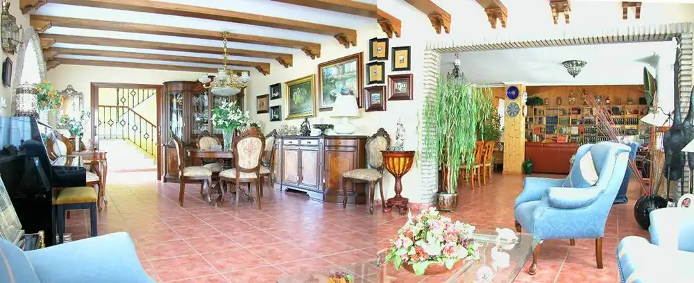 Dining room of Houses for sale in Bollullos de la Mitación  with Air Conditioner, Heating and Private garden
