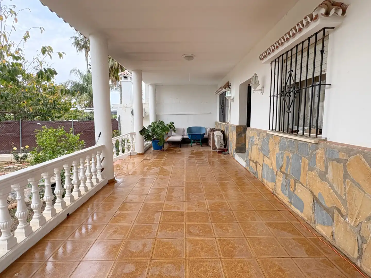 Terrasse von Country house zum Verkauf in Alhaurín de la Torre mit Klimaanlage, Privatgarten und Terrasse