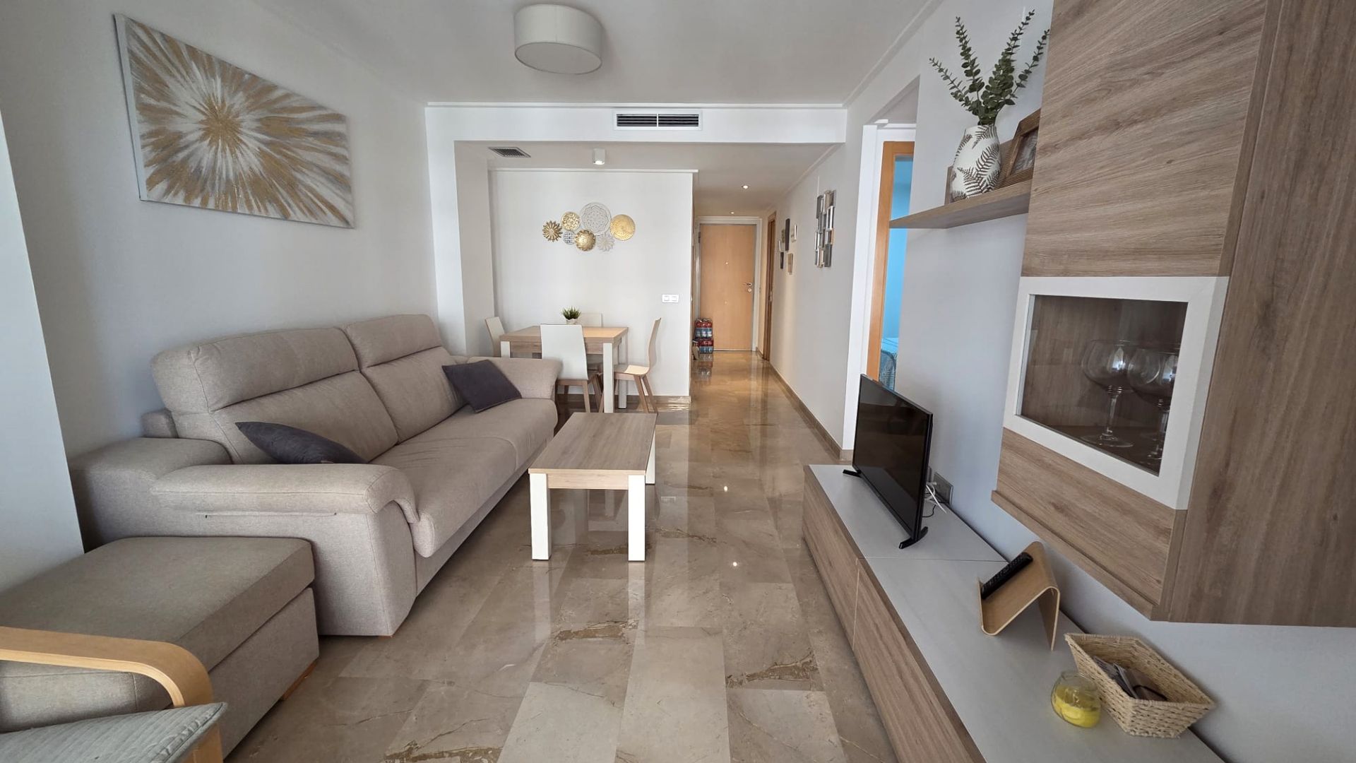 Living room of Flat for sale in Oropesa del Mar / Orpesa  with Air Conditioner, Heating and Private garden