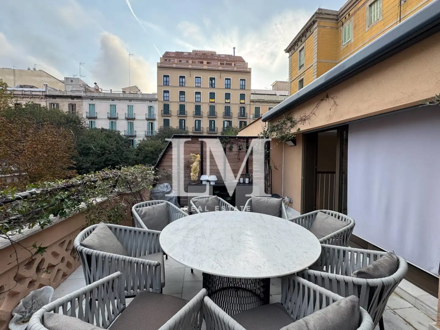 Terraza de Casa adosada de alquiler en Barcelona con Aire acondicionado, Jardín privado y Terraza