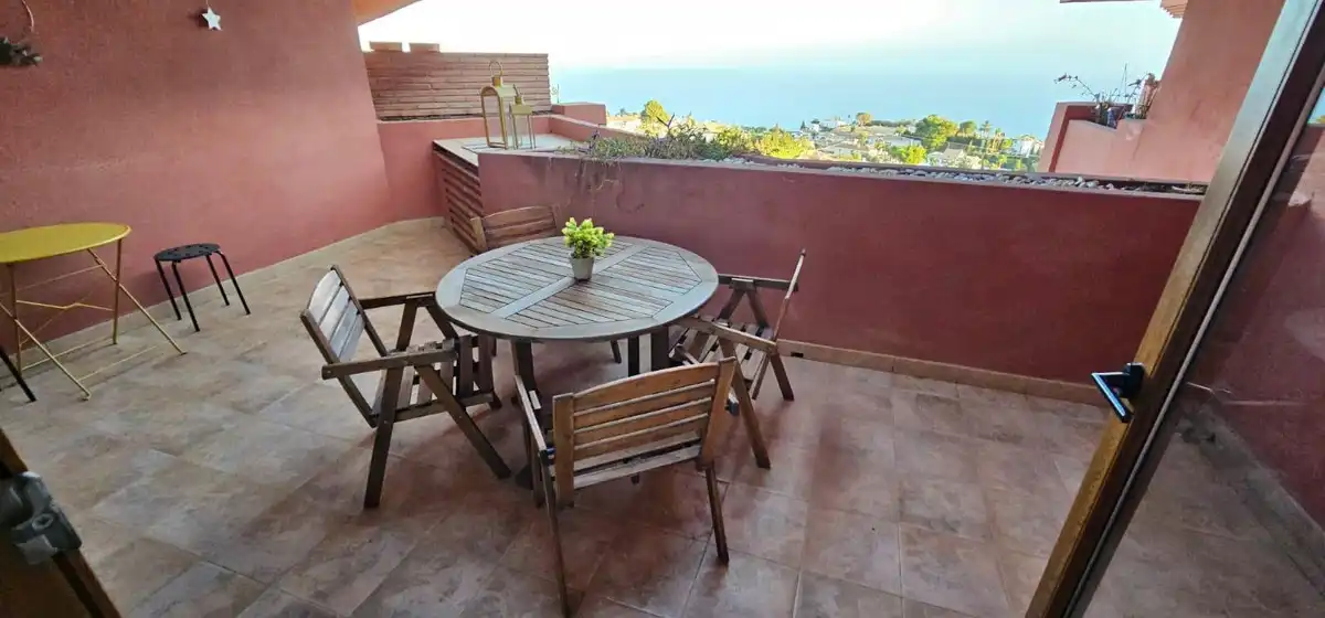 Terrace of Attic for sale in Benalmádena  with Air Conditioner, Heating and Furnished